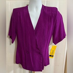 SK & Company top 100% Silk in Purple size 8